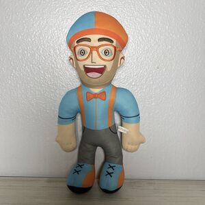 Blippi Stuffed Blue Orange Glasses Adventure TV Show Preschool